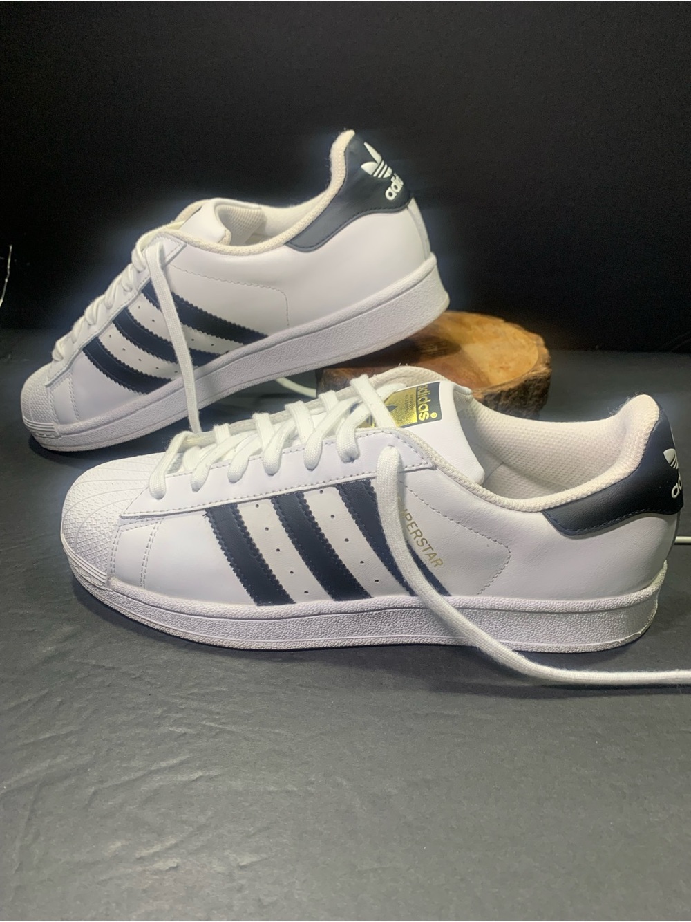Adidas Original Women’s White Black Sneakers Shoe Size-9